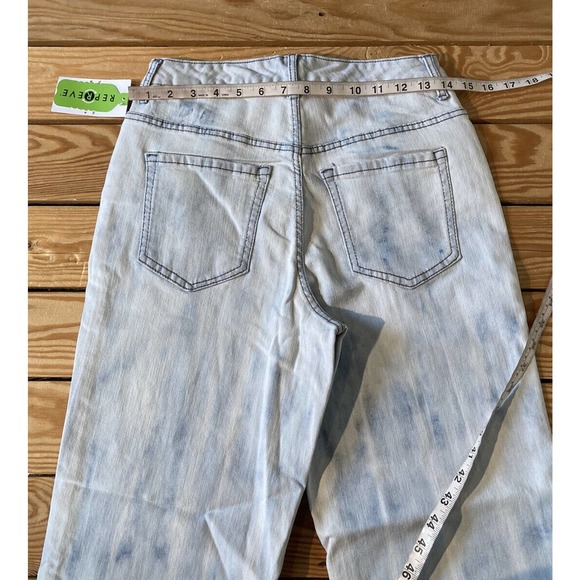 NEW LOGO by Lori Goldstein High Rise Jeans Size 2 Tall Wide Leg Cropped - Picture 9 of 11